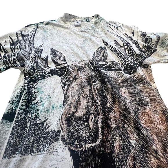 Crazy Vintage AOP Moose Shirt - Picture 4 of 5